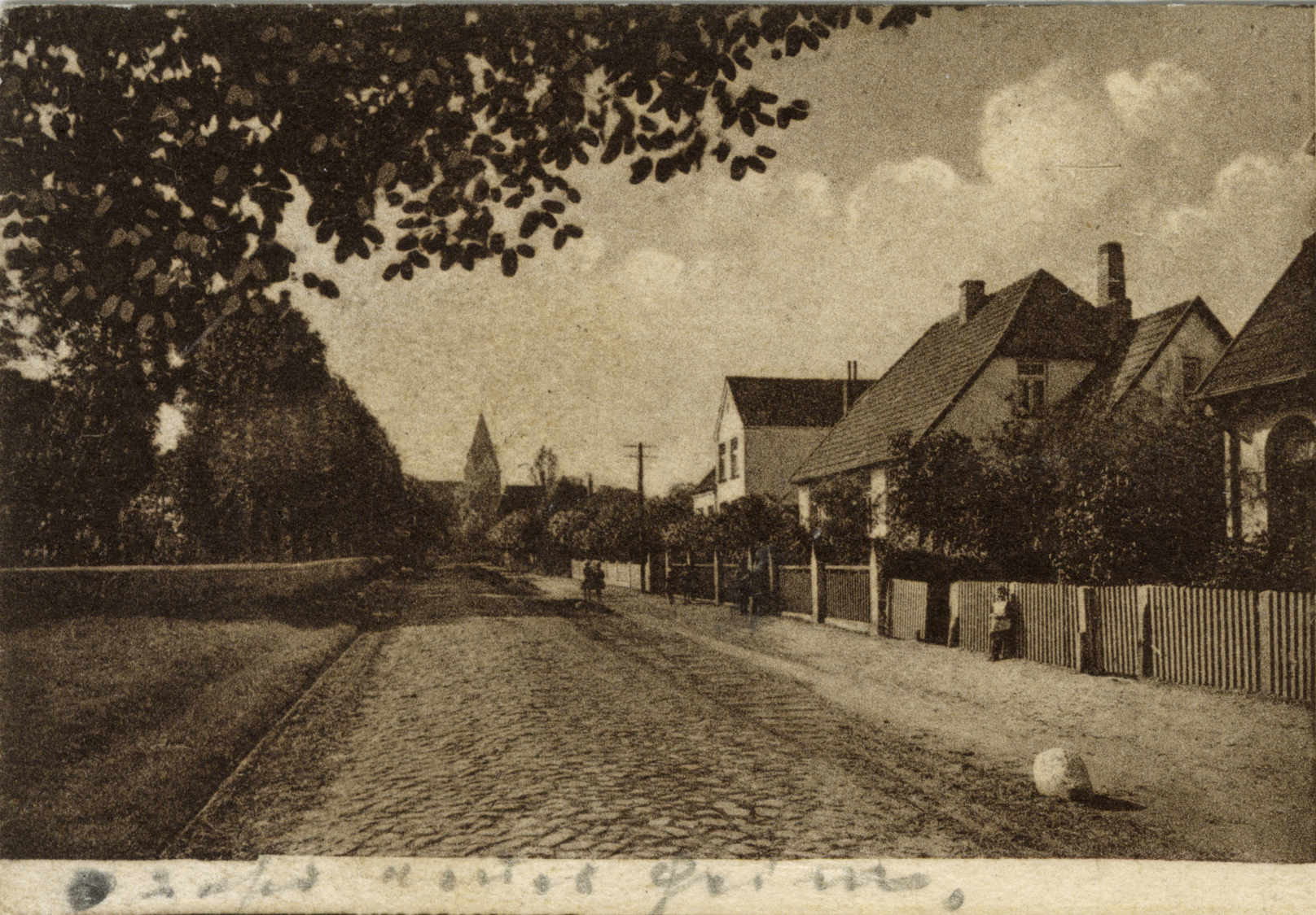 Dorfstraße Biestow mit den Häuslereien 35, 36 u nd 45